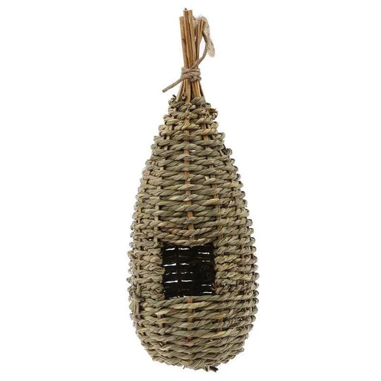 Hanging Gourd Birdhouse Kit - Natural Straw Gourds for Unique Outdoor Birdhouse Decor