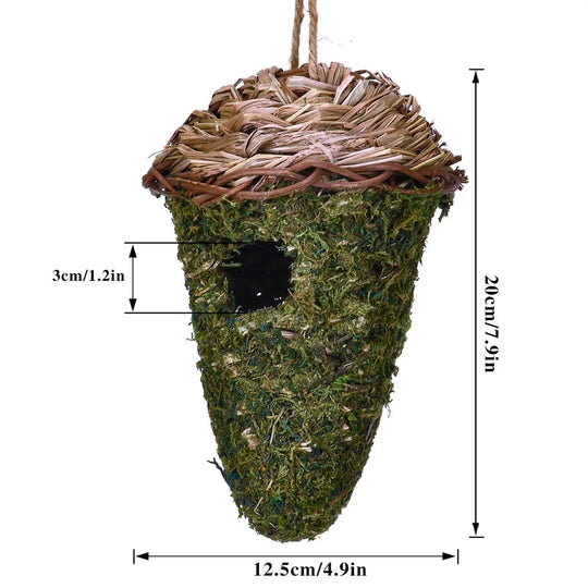 Unique Hanging Birdhouse Kit for Hummingbird, Gourd Birdhouses Decor for Outdoor Patio, Garden, and Backyard - Cozy Nesting Place