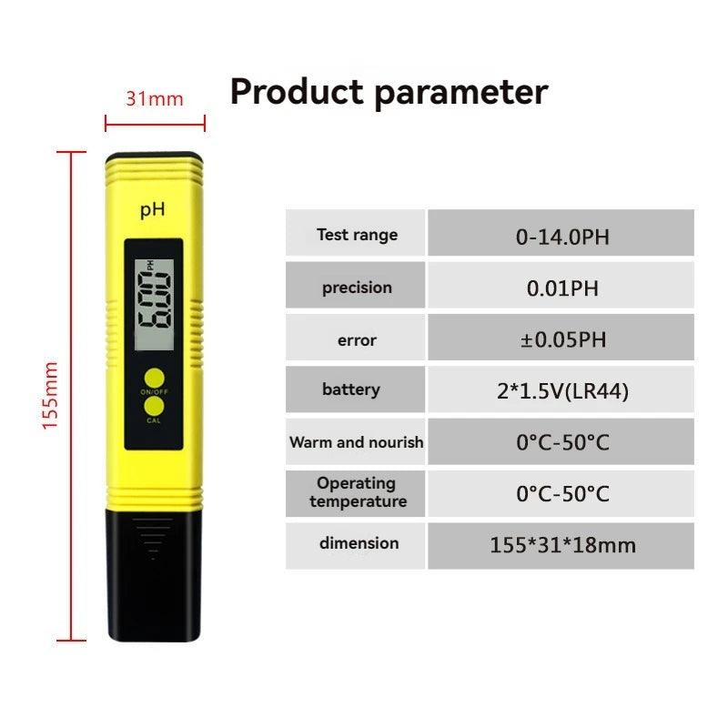 0-9990ppm Digital TDS & pH Meter - High Precision Pen Water Tester with 0.01 pH Accuracy, 0-14 pH Range, LCD Display for Aquarium & Water Quality