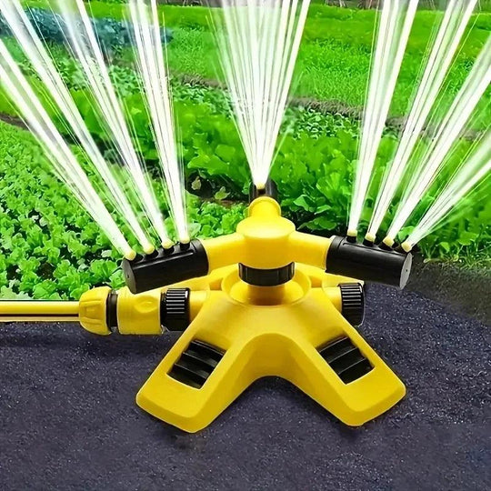 360 Degree Automatic Rotating Garden Water Sprinkler for Lawn, Large Area Irrigation Water Sprayer for Garden, Yard, and Grass