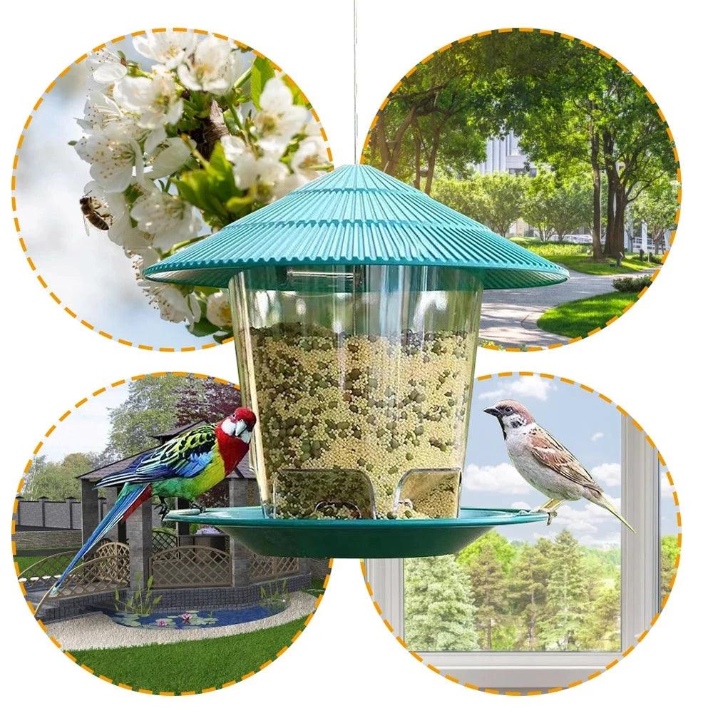 Premium Cardinal Bird Feeder – Squirrel-Proof, Automatic Outdoor Seed Dispenser for Cardinals and Wild Birds, Large Capacity Hanging Garden Feeder