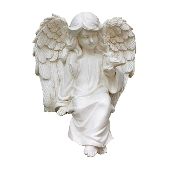 Praying Angel Statue - Resin Angel Figurine for Home, Garden, and Yard Decor | Angel Sculpture for Memorials