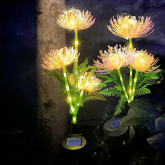 Solar Firefly Garden Lights - Waterproof Swaying Flower Lights for Outdoor Pathways