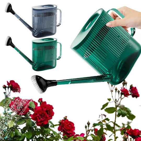 1800ML Watering Can with Sprinkler Head Plastic Watering Can with Long Spout Modern Water Can for Indoor Outdoor Plants Flower