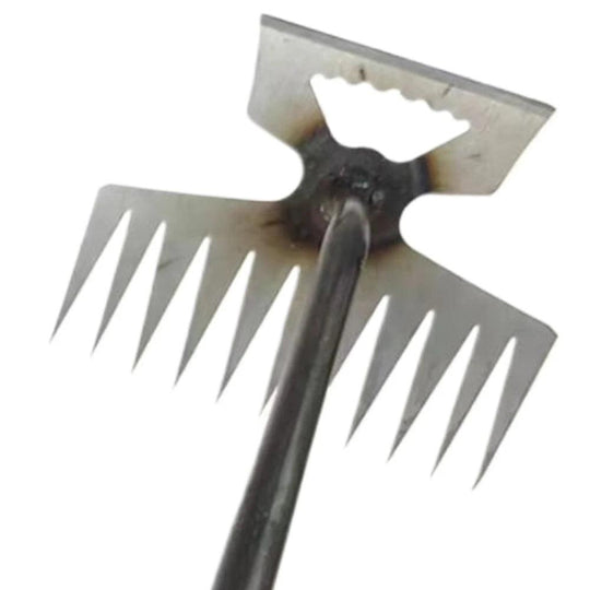 Stainless Steel Weeding Tool - Long Handled Garden Weeder for Grass & Root Removal, Soil Loosening