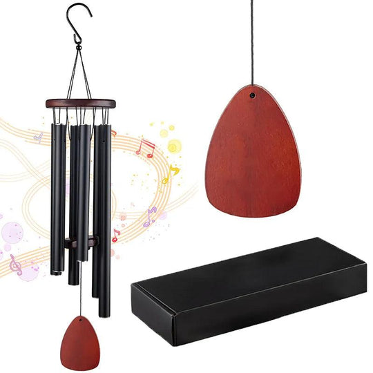 26/28/32/37 Inch Memorial Wind Chimes | 6 Tubes Aluminum Corinthian Bells for Sympathy & Funeral | Deep Tones for Outdoor/Indoor