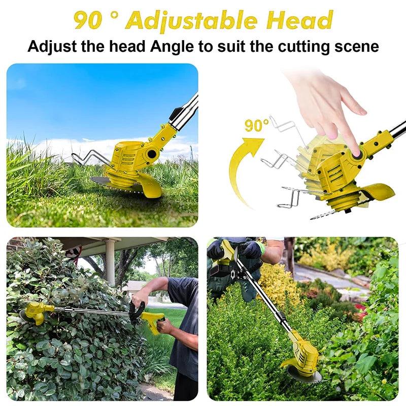 18V Cordless Lawn Mower Handheld Adjustable Electric Grass / Weed / HEDGE Trimmer | Battery Operated Garden Tool