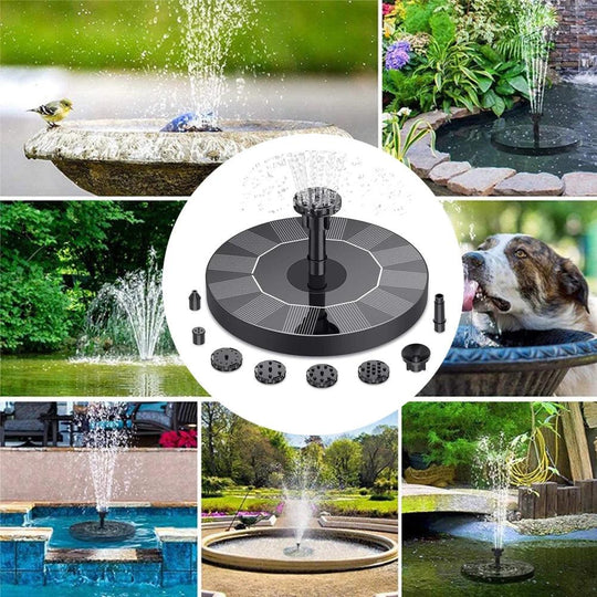 Solar Pool Fountain Water Pump | Water Features for Swimming Pools, Bird Baths, Ponds | Includes Pool Waterfalls, Fountains, Sprinklers