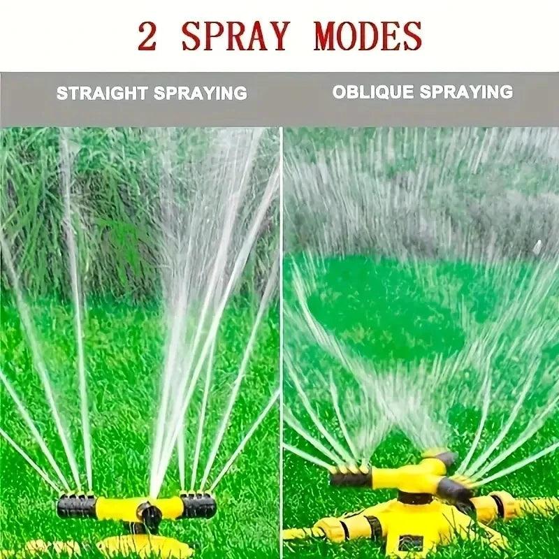 360 Degree Automatic Rotating Garden Water Sprinkler for Lawn, Large Area Irrigation Water Sprayer for Garden, Yard, and Grass