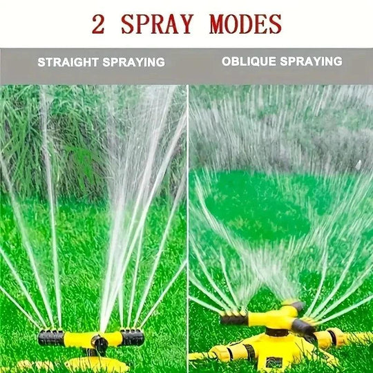 360 Degree Automatic Rotating Garden Water Sprinkler for Lawn, Large Area Irrigation Water Sprayer for Garden, Yard, and Grass