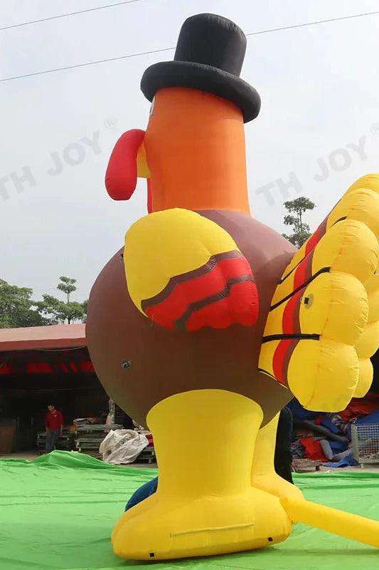 20ft Giant Inflatable Thanksgiving Turkey Yard Decoration - Blow Up Turkey for Outdoor Festivities