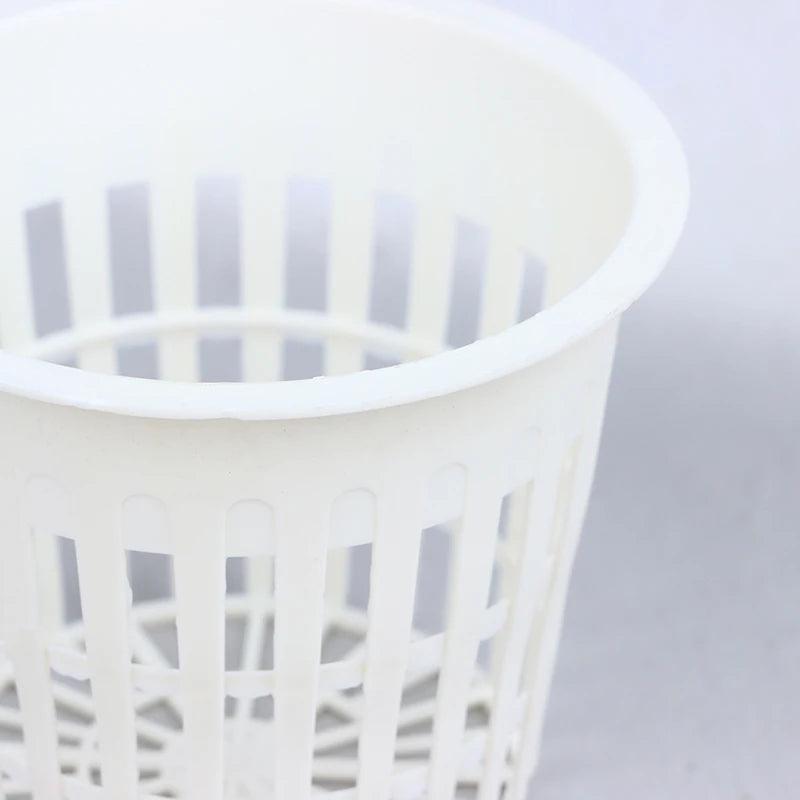 10Pcs Hydroponic Mesh Pots – 2 Inch & 3 Inch Slotted Net Cups for Orchids and Soilless Planting