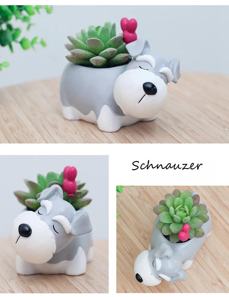 Cute Puppy Corgi Planter - Mini Succulent Pot for Bonsai