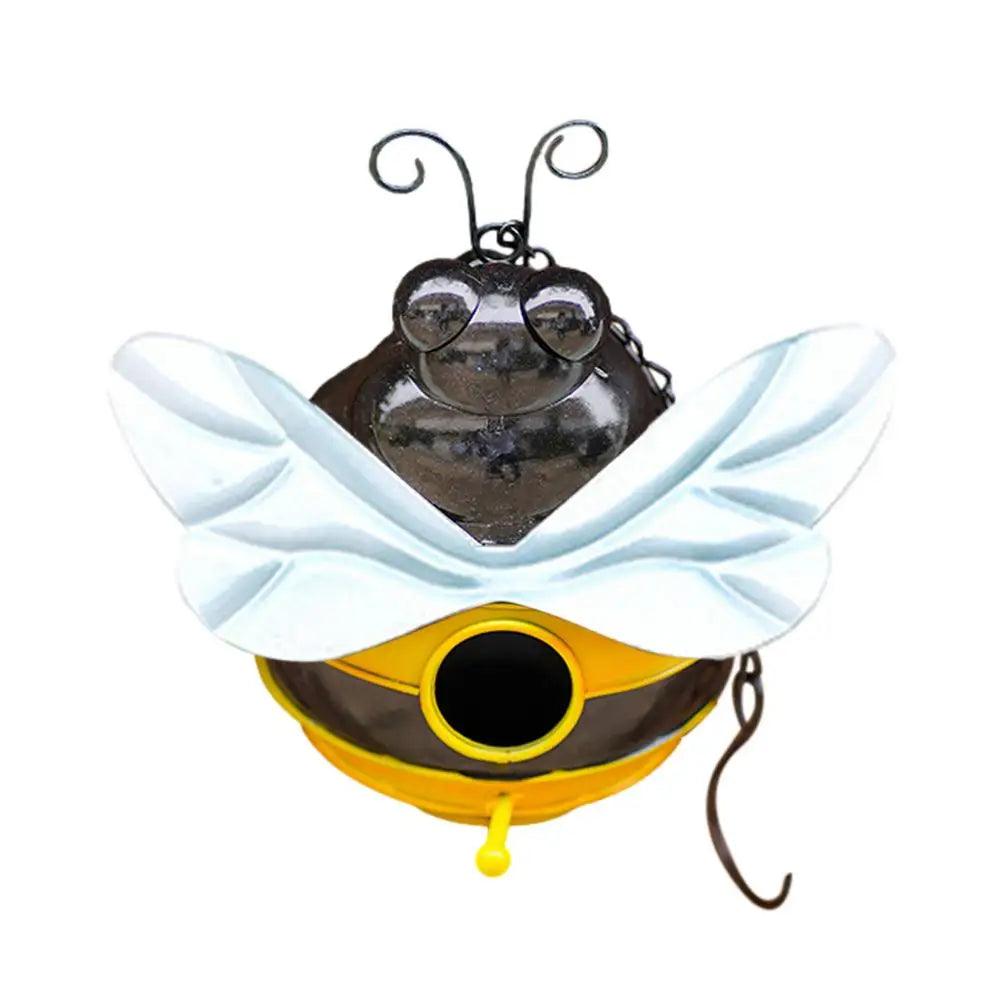 Unique Birdhouses for Sale | Decorative Metal Bird House Decor for Outdoor Hanging - Perfect for Chickadee & Hummingbird