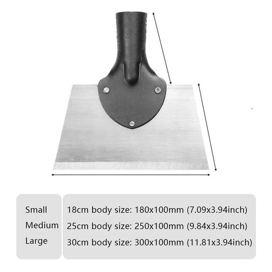 7/9.8/11.8 Inch Steel Flat Shovel for Edging, Landscaping and Ice Removal - Multifunctional Outdoor Tool