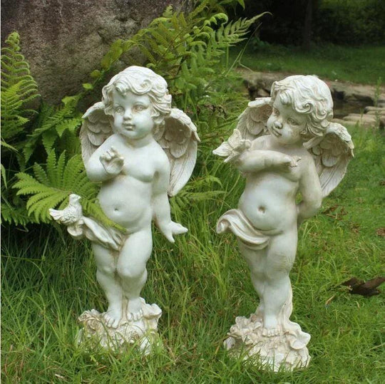 Multiple Outdoor Resin Angel Statues - Garden Decoration, Angel Figurine, and Angel Sculpture