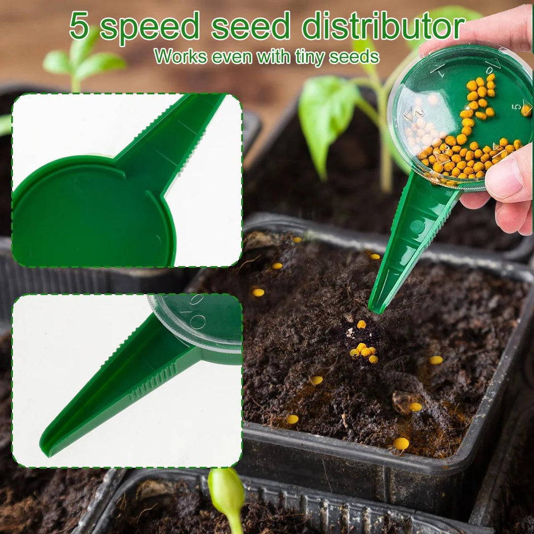 Mini Seeder Manual Seed Planter - Adjustable Multi-Functional Handheld Tool for Gardening, Flower, and Plant Sowing