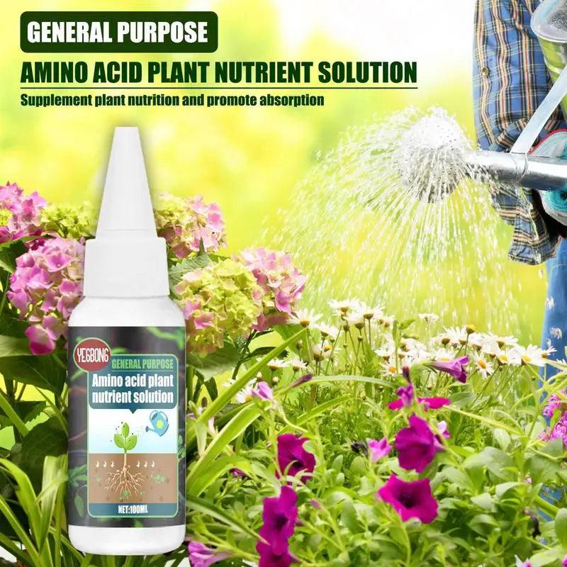 Universal Amino Acid Plant Nutrient Solution - Hydroponic & Soil Fertilizer for Enhanced Growth