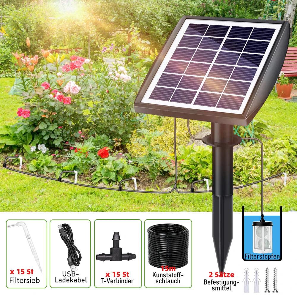 4.5W Solar Drip Irrigation Kit System for Garden Pots and Plants – Solar Powered, Self-Watering, and Backflow Prevention