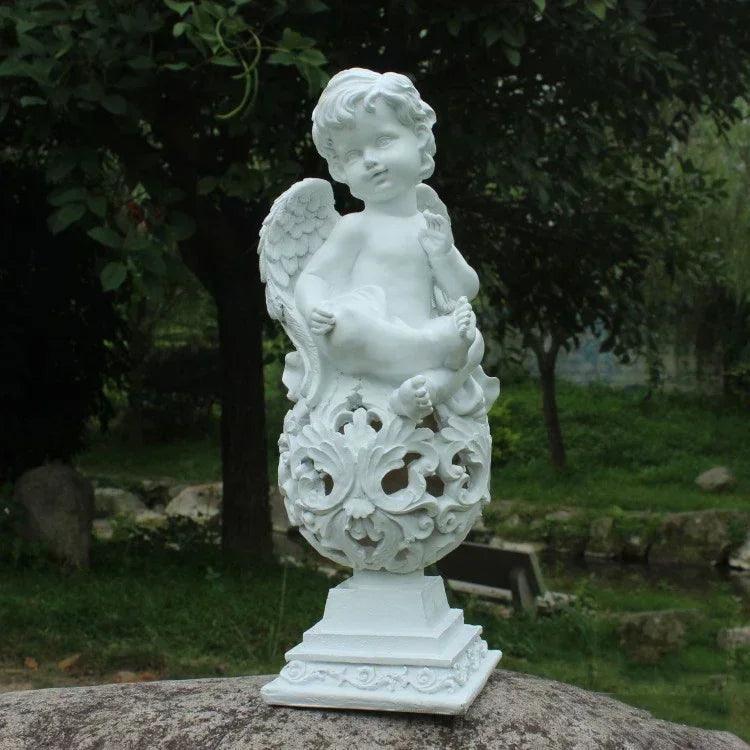 Multiple Outdoor Resin Angel Statues - Garden Decoration, Angel Figurine, and Angel Sculpture