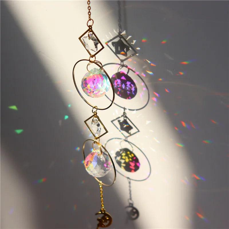 Crystal Suncatchers for Windows & Garden - Exquisite Sun Catcher Prisms with Hanging Crystals