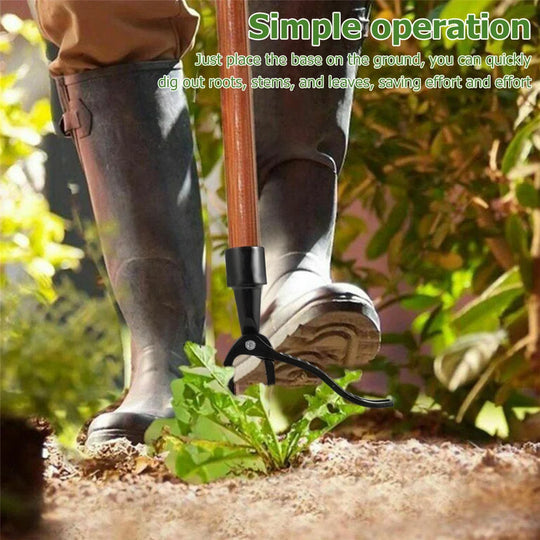 Weeding Head Replacement Claw Tool - Metal Foot Pedal Weed Puller for Stand-Up Gardening and Root Removal