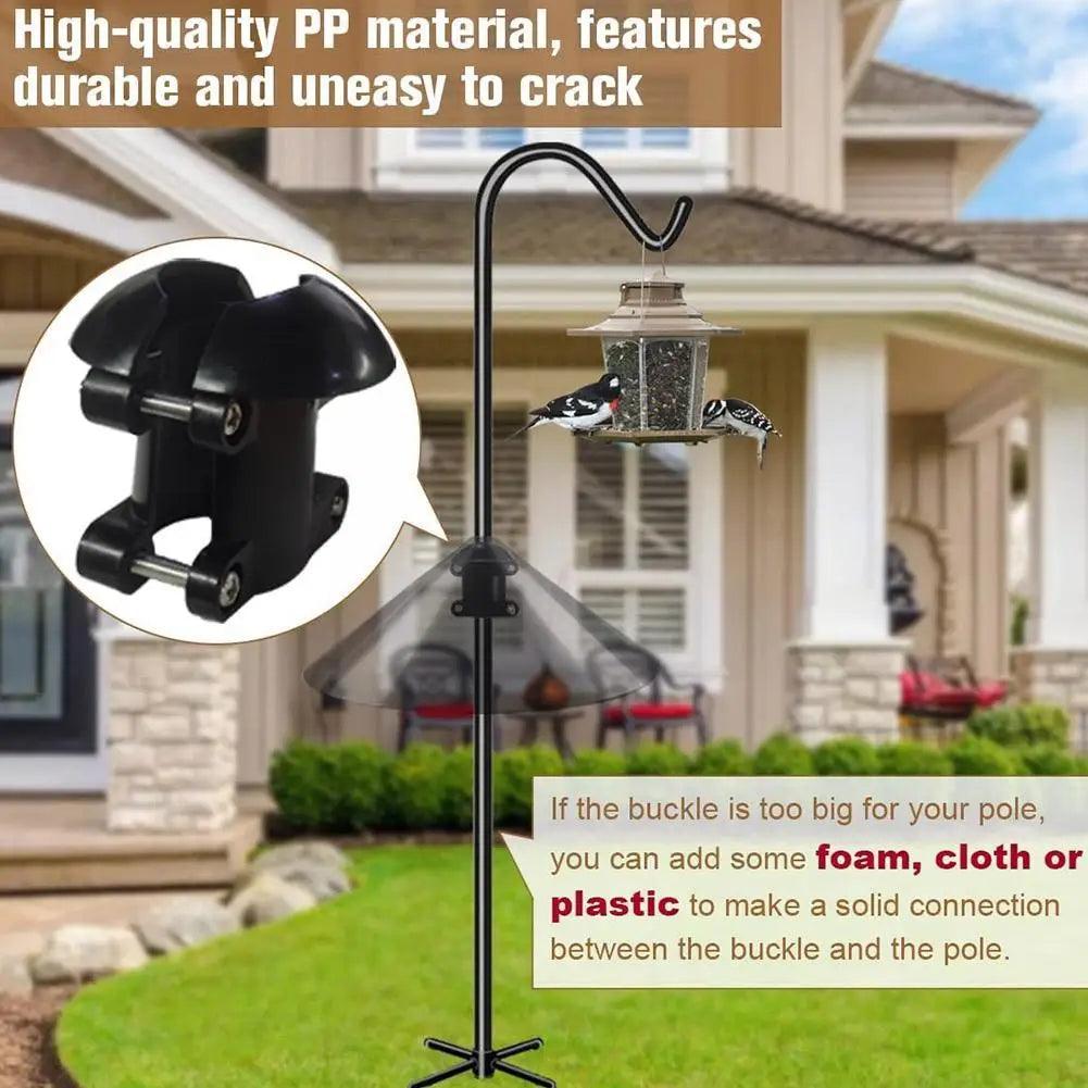 Squirrel Proof Bird Feeder Pole Baffle | Heavy Duty Pole Mounted Protection for Bird Feeders & Houses