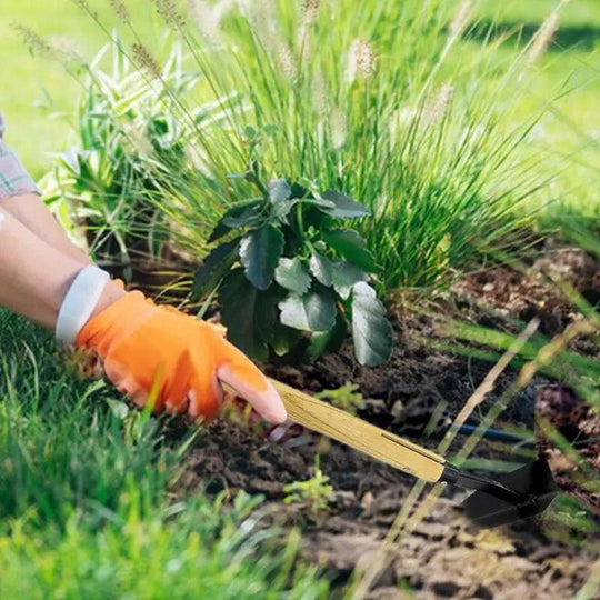 Garden Hoe Tool - Triangle Weeding Hoe for Gardening, Farming, and Soil Turning - Durable Hand Tool