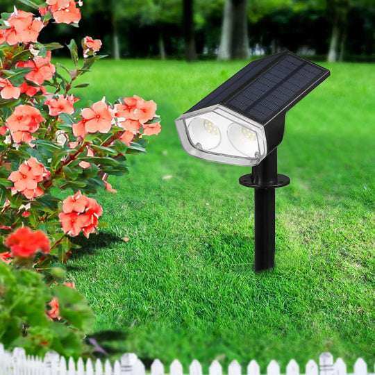 Solar Spot Lights Outdoor - Waterproof LED Landscape Spotlight for Garden, Patio, Yard, and Fence