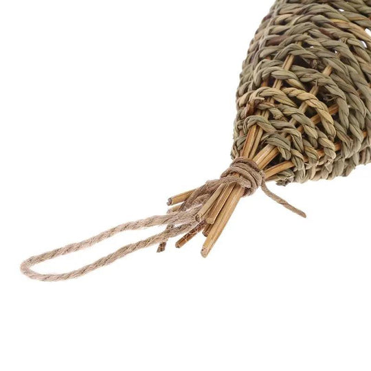 Hanging Gourd Birdhouse Kit - Natural Straw Gourds for Unique Outdoor Birdhouse Decor