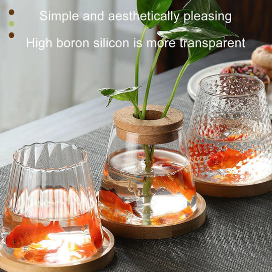 Mini Hydroponic Flower Pot – Transparent Glass Vase for Home Decor and Soilless Planting | Tabletop Planter