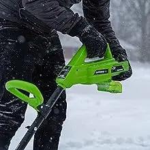 40-Volt Cordless Electric Snow Shovel, 16-Inch Width, Brushless Motor – Powerful, Cordless Snow Removal for Driveways and Sidewalks