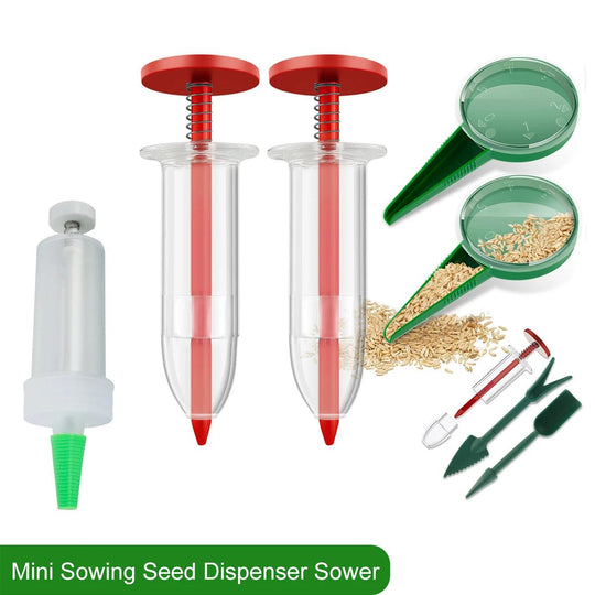 Mini Seeder Manual Seed Planter - Adjustable Multi-Functional Handheld Tool for Gardening, Flower, and Plant Sowing