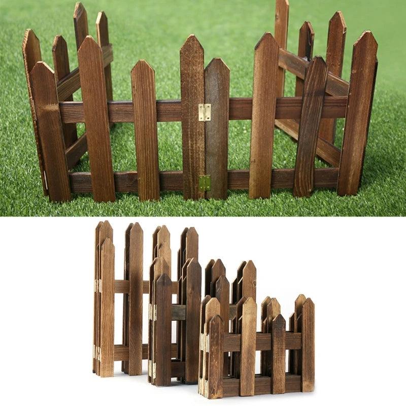 120cm Split Rail Fence – Durable Wood Split Rail Fencing with Rails for Decorative Outdoor Gardens and Boundaries