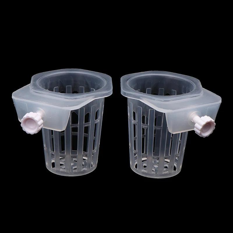 1/2Pcs Aquatic Plant Cup – Wall-Mounted Hydroponic Planter for Fish Tanks | Reduce Nitrate, Emersed Plant Accessory