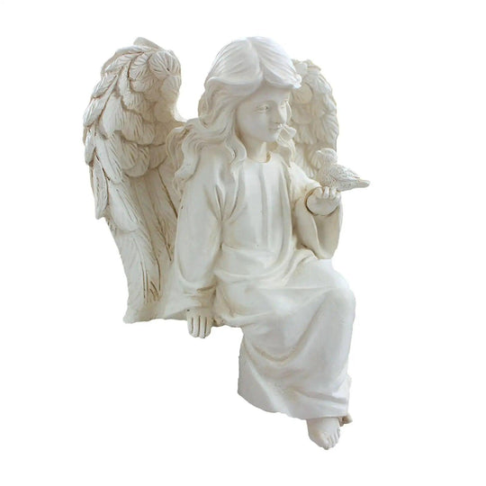 Praying Angel Statue - Resin Angel Figurine for Home, Garden, and Yard Decor | Angel Sculpture for Memorials