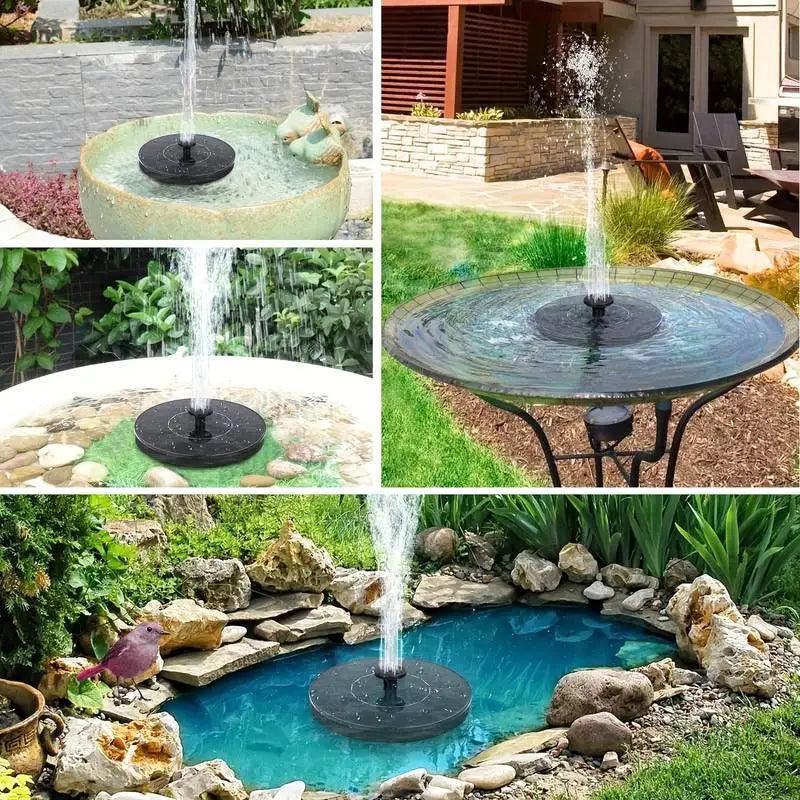 Solar Pool Fountain Water Pump | Water Features for Swimming Pools, Bird Baths, Ponds | Includes Pool Waterfalls, Fountains, Sprinklers