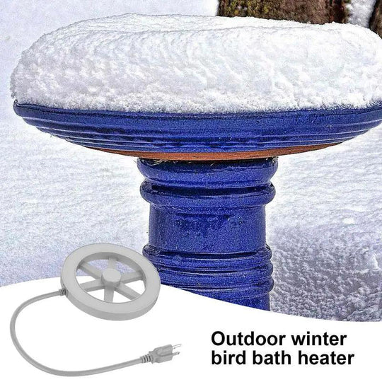 Thermostatically Controlled 70W Bird Bath Heater - Keep Water Ice-Free All Winter, Solar Powered Heated Birdbath Deicer for Birds, Livestock, & Pets