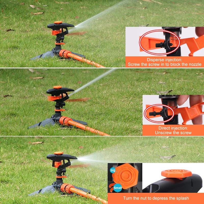 Automatic Rotating Garden Lawn Sprinkler, 360-Degree Rotating Water Sprinkler – Large Area Coverage for Lawn, Garden, and Yard Irrigation