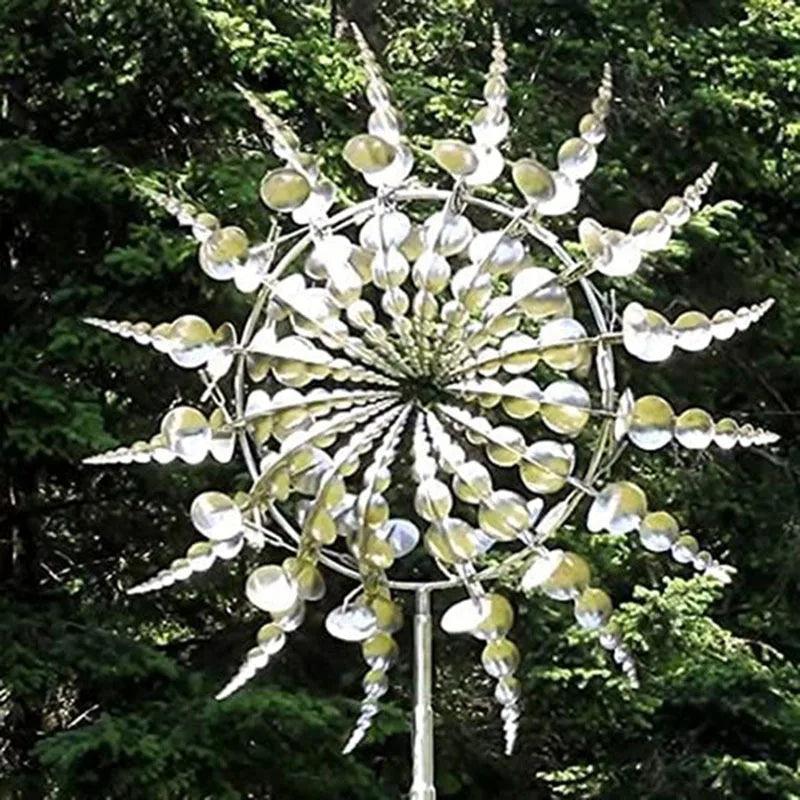 Unique Stainless Steel Wind Sculptures & Kinetic Art Wind Spinners | 3D Metal Wind-Powered Lawn Decor