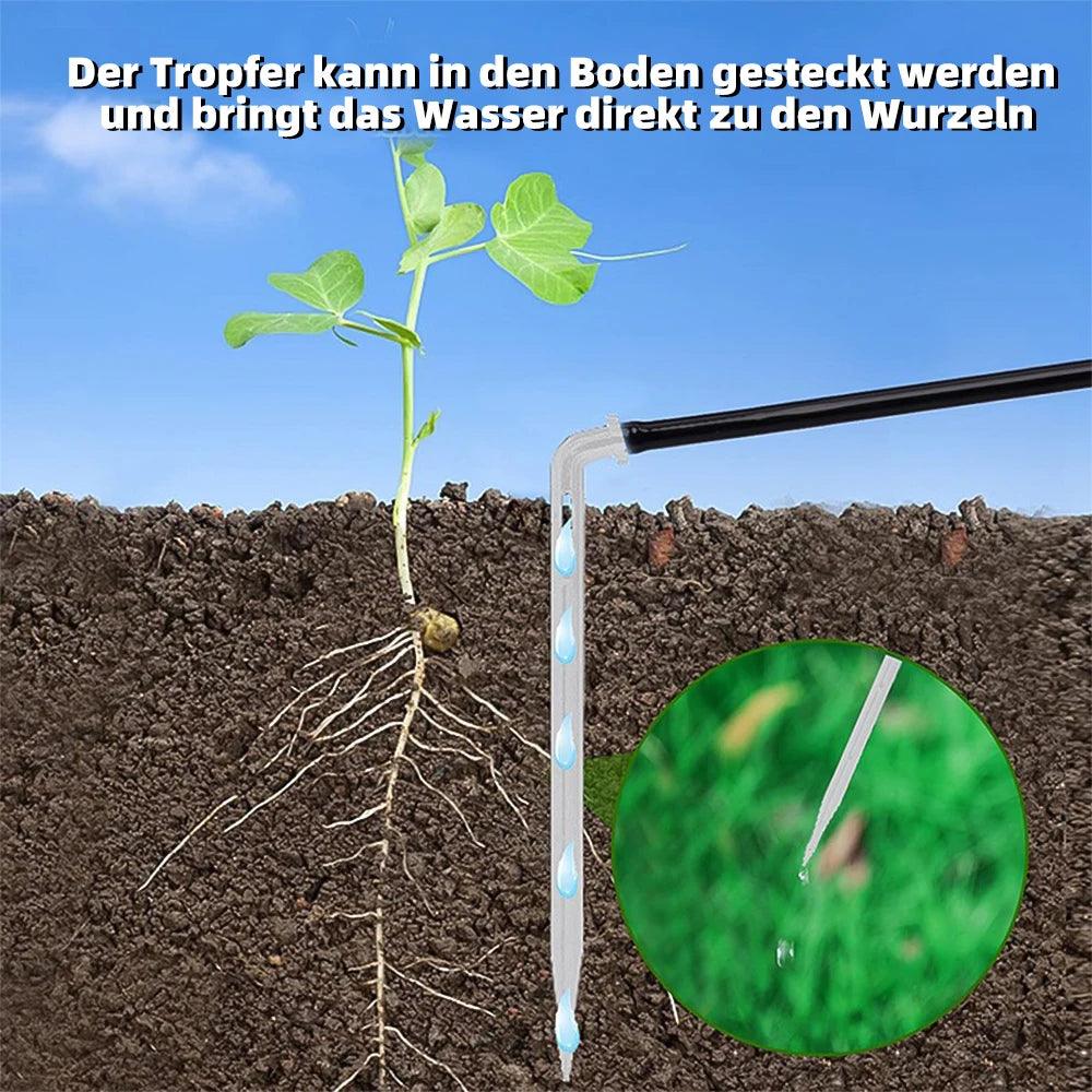 4.5W Solar Drip Irrigation Kit System for Garden Pots and Plants – Solar Powered, Self-Watering, and Backflow Prevention