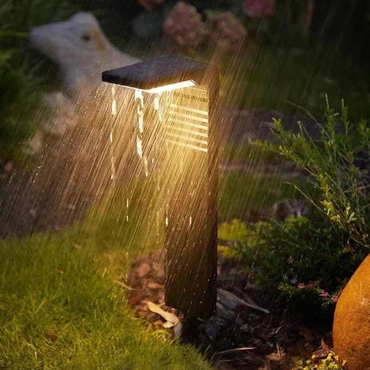 Brightness Sensing Solar Pathway Lights Outdoor Waterproof LED Landscape Path Lights 2200mAh for Yard Walkway