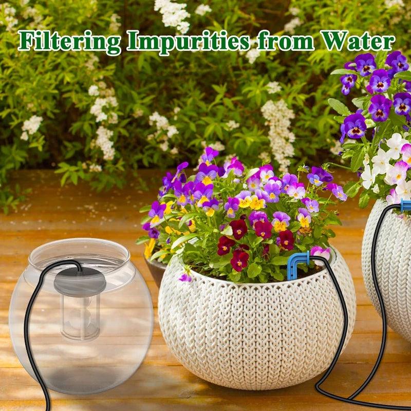 3W DIY Solar Irrigation Kit with 15 Meter Hose – Garden Balcony & Greenhouse Drip Irrigation System