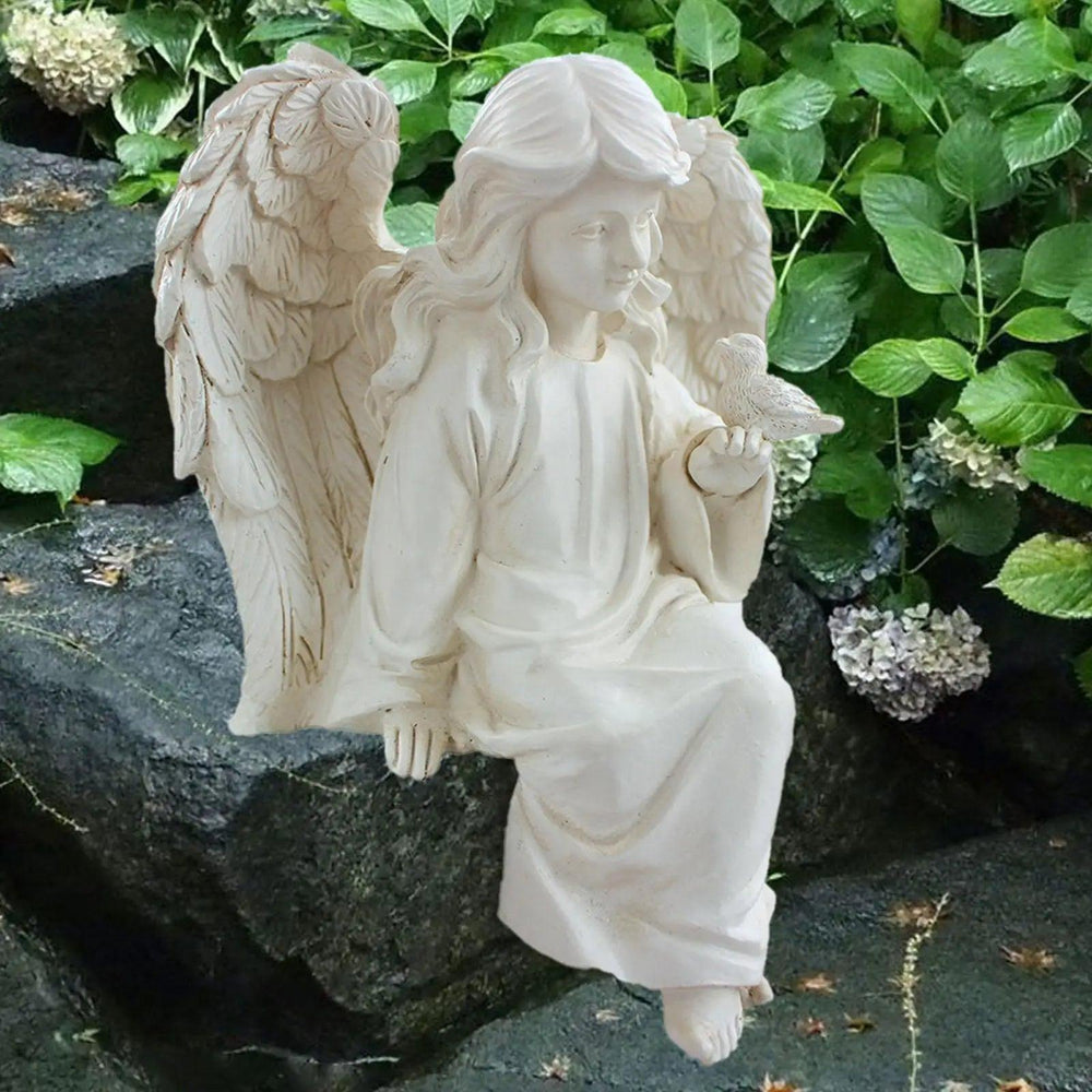 Praying Angel Statue - Resin Angel Figurine for Home, Garden, and Yard Decor | Angel Sculpture for Memorials