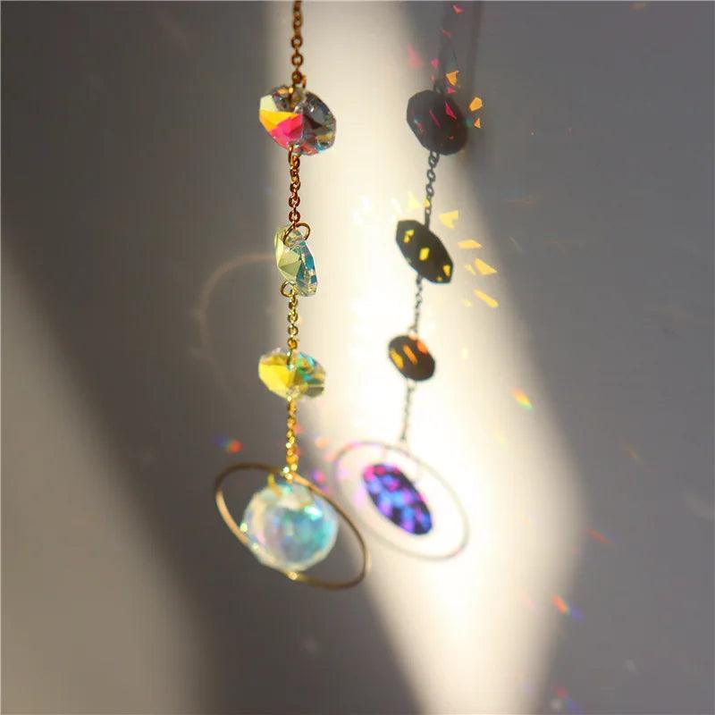 Crystal Suncatchers for Windows & Garden - Exquisite Sun Catcher Prisms with Hanging Crystals