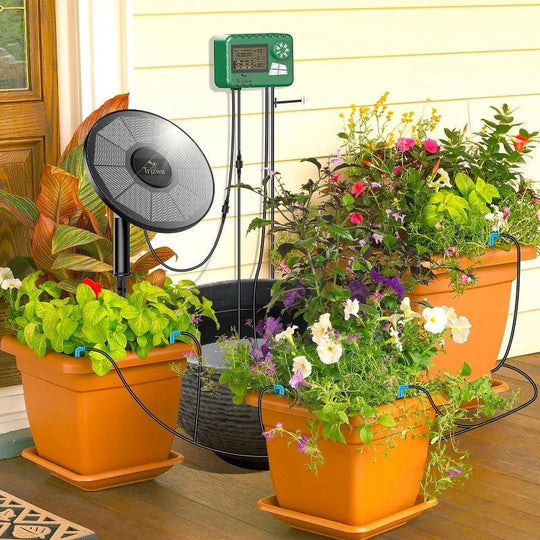 3W DIY Solar Irrigation Kit with 15 Meter Hose – Garden Balcony & Greenhouse Drip Irrigation System