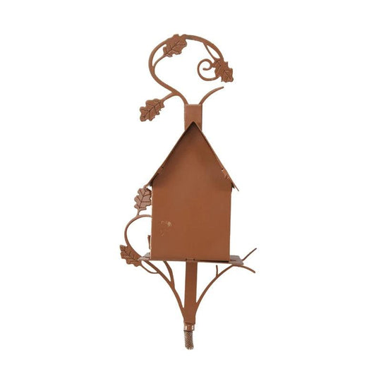 Unique Birdhouses with Pole | Metal Birdhouse Kits & Decorative Color of Copper Bird House Poles for Patio & Garden