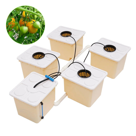 11L Vegetable Aquaponic Kit - Hydroponic Dutch Bucket Drip System for Efficient Plant Growing