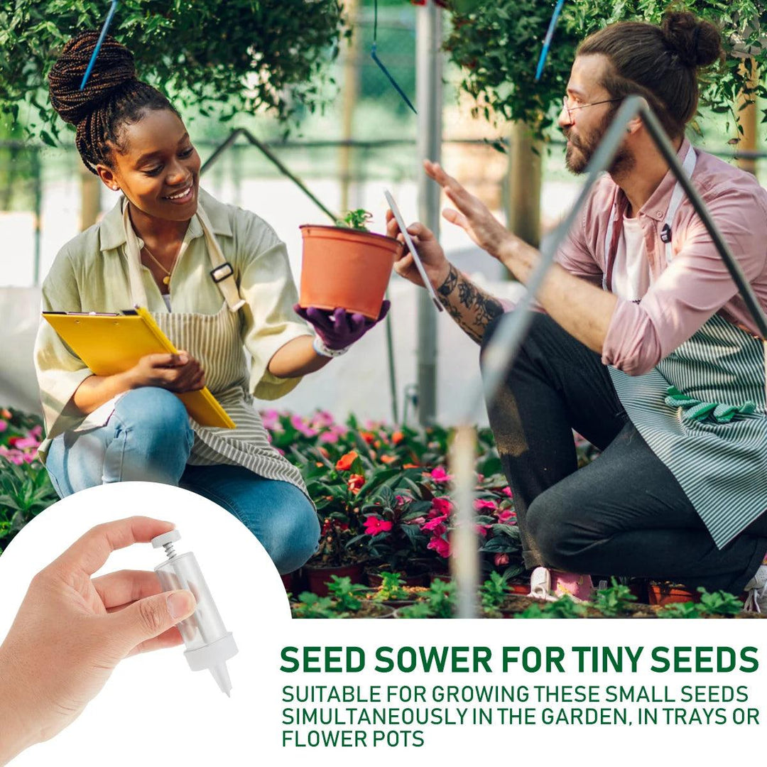 Mini Seeder Manual Seed Planter - Adjustable Multi-Functional Handheld Tool for Gardening, Flower, and Plant Sowing