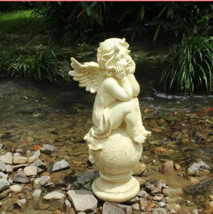 Multiple Outdoor Resin Angel Statues - Garden Decoration, Angel Figurine, and Angel Sculpture